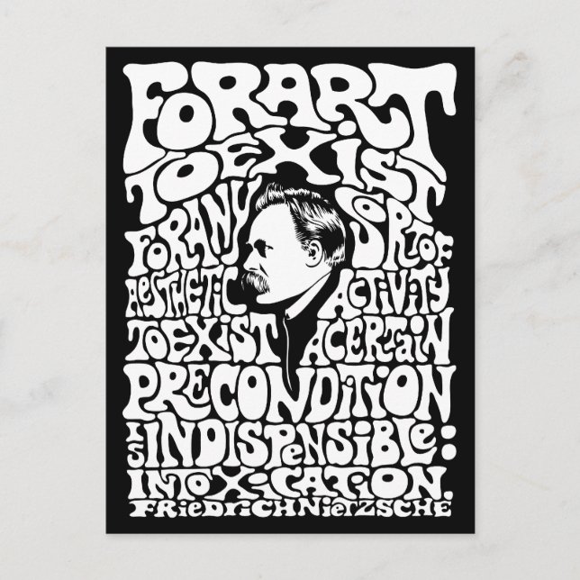 Nietzsche - Art Postcard (Front)