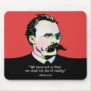 Nietzsche - Art v. Reality Mouse Pad
