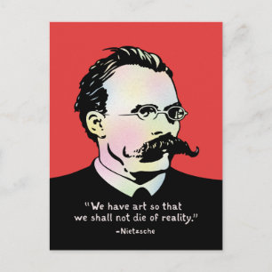 Nietzsche - Art v. Reality Postcard