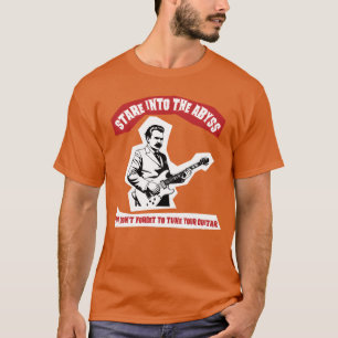 Nietzsche Guitar Cursed Quote girl T-Shirt