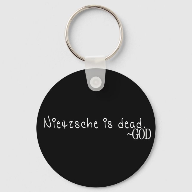 NIETZSCHE IS DEAD - GOD KEY RING (Front)