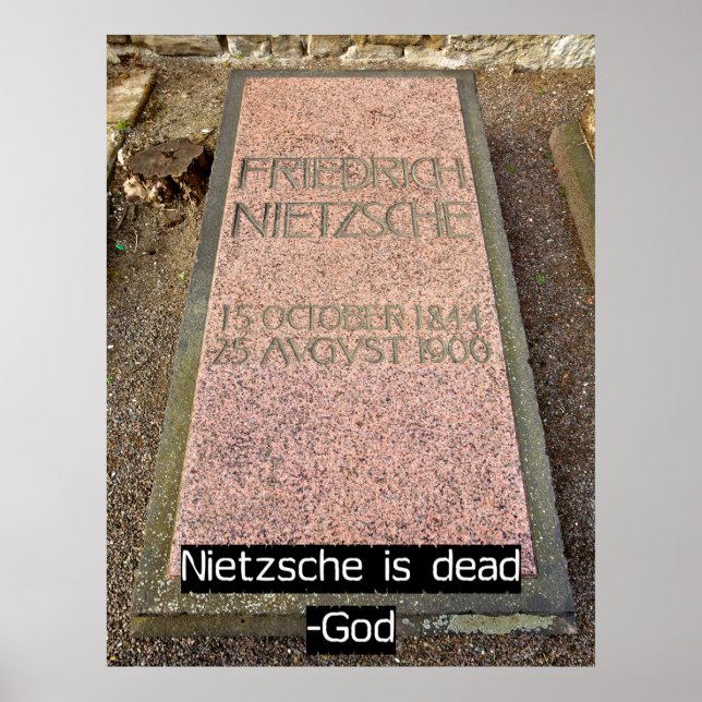 Nietzsche is Dead Poster (Front)