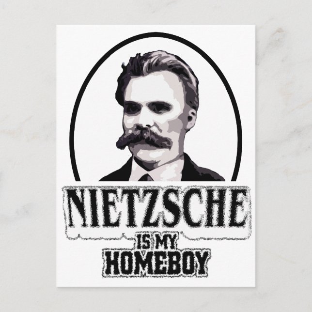 Nietzsche Is My Homeboy Postcard (Front)