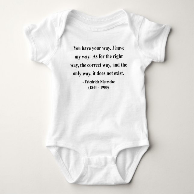 Nietzsche Quote 1a Baby Bodysuit (Front)