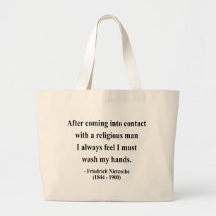 Nietzsche Quote 3a Large Tote Bag