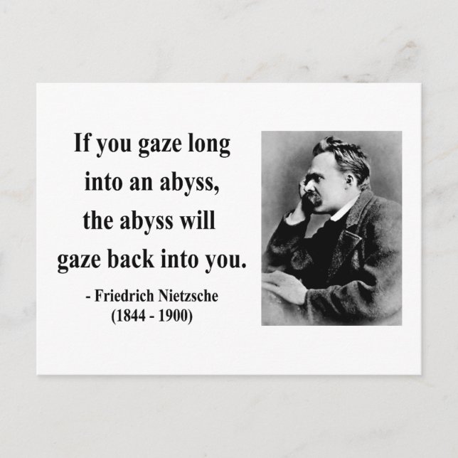 Nietzsche Quote 4b Postcard (Front)