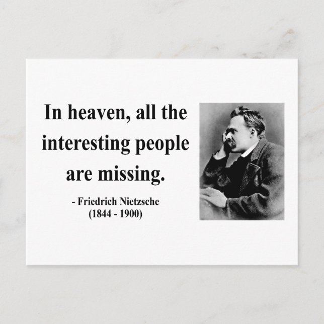 Nietzsche Quote 4b Postcard (Front)