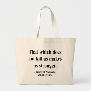 Nietzsche Quote 5a Large Tote Bag
