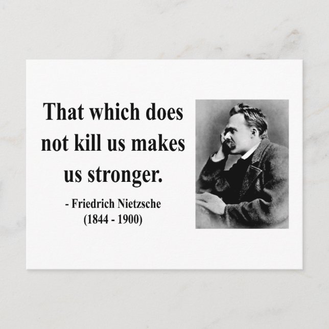 Nietzsche Quote 5b Postcard (Front)