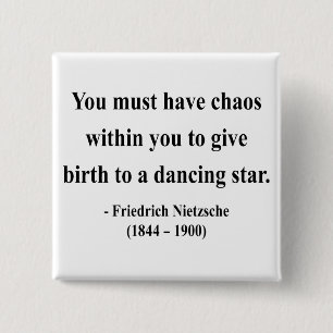 Nietzsche Quote 6a 15 Cm Square Badge