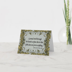Nietzsche Quote Casual Stroll Through the Lunatic Card