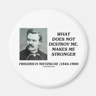 Nietzsche What Does Not Destroy Me Makes Stronger Magnet