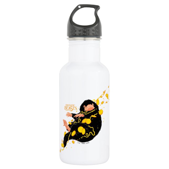 Niffler Floating With Gold 532 Ml Water Bottle (Front)