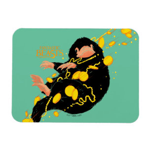 Niffler Floating With Gold Magnet