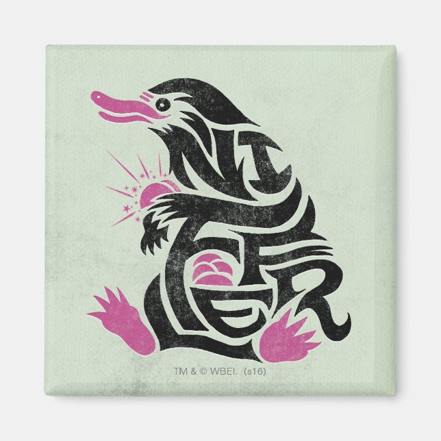 NIFFLER™ Typography Graphic Magnet (Front)