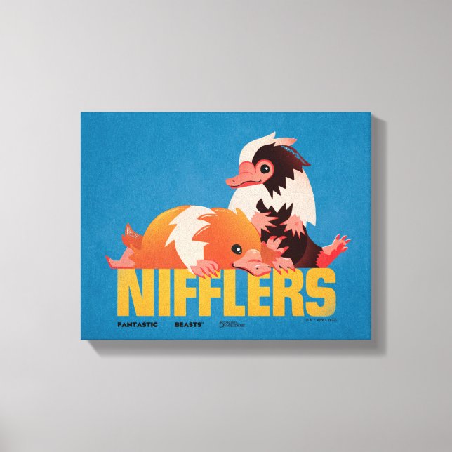 Nifflers Vintage Graphic Canvas Print (Front)