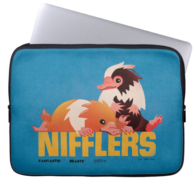 Nifflers Vintage Graphic Laptop Sleeve (Front)