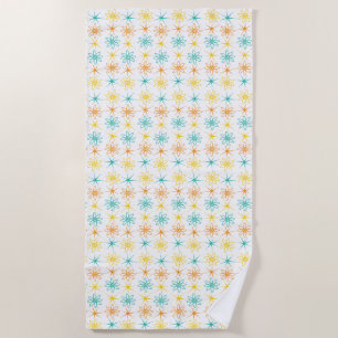 Nifty fifties - atoms and stars beach towel