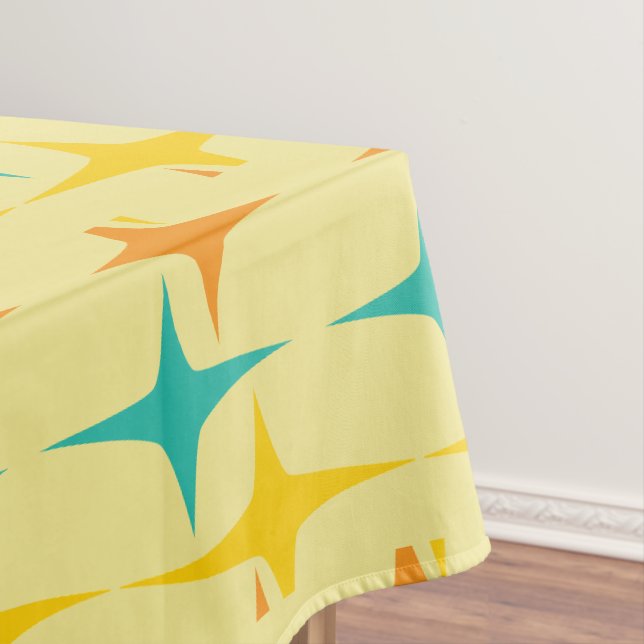 Nifty fifties - large triple starburst table cloth (In Situ)