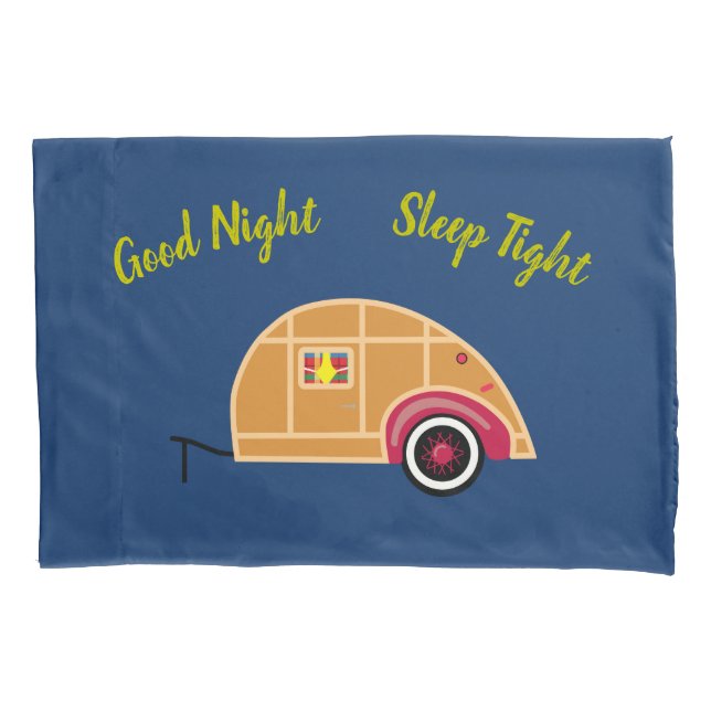 Nifty Fifties Retro Campers II Kid's Pillowcase (Front)