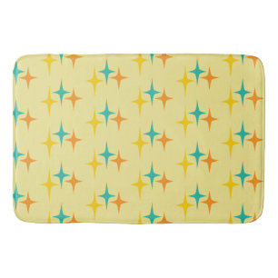 Nifty fifties - triple star burst bath mat