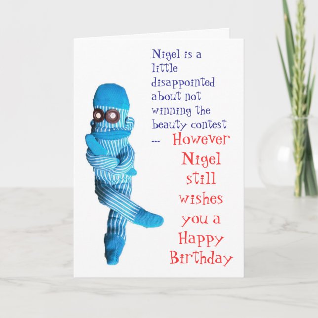 Nigel was disappointed ... card (Front)
