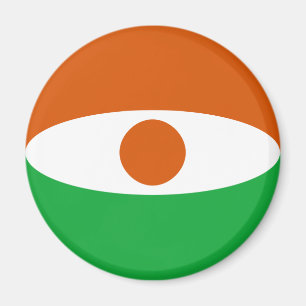 Niger Fisheye Flag Magnet