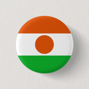Niger Flag 3 Cm Round Badge