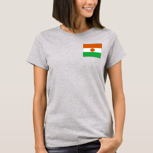 Niger Flag and Map dk T-Shirt