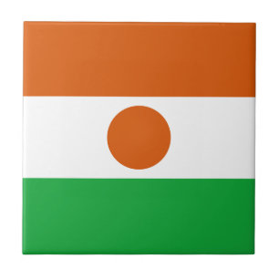 Niger Flag Ceramic Tile