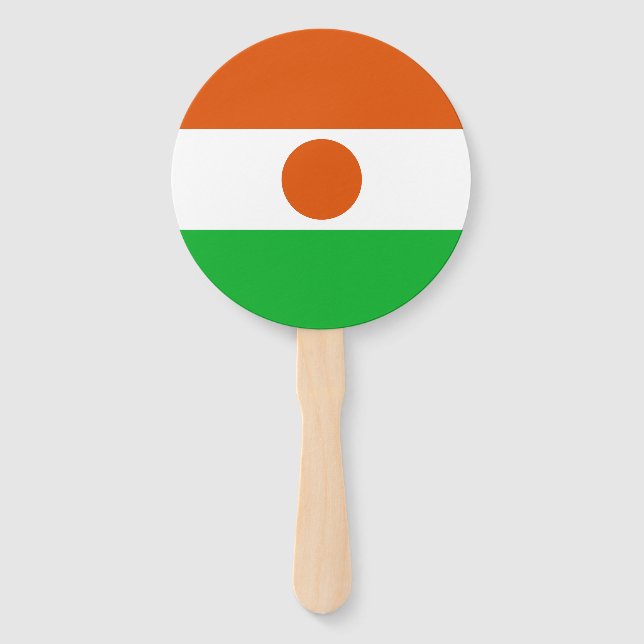 Niger Flag Hand Fan (Front)
