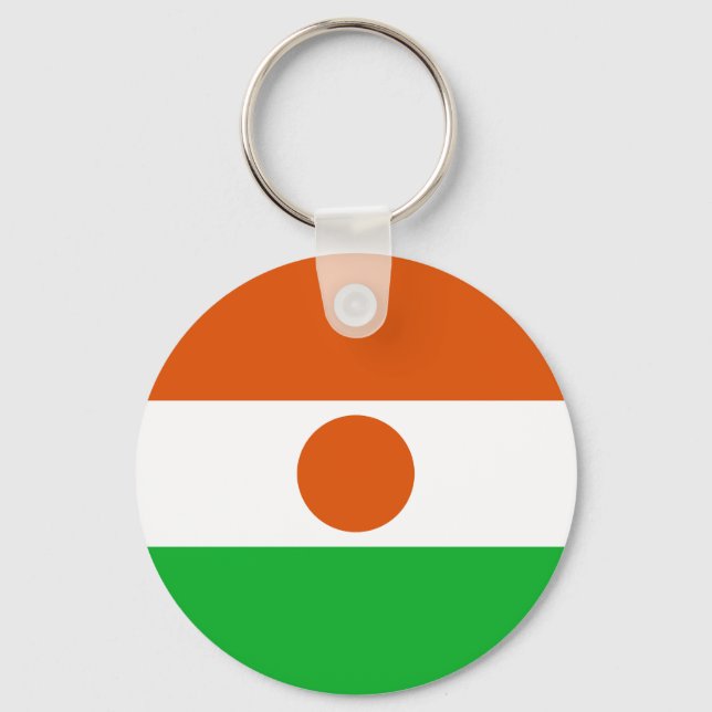 Niger Flag Key Ring (Front)