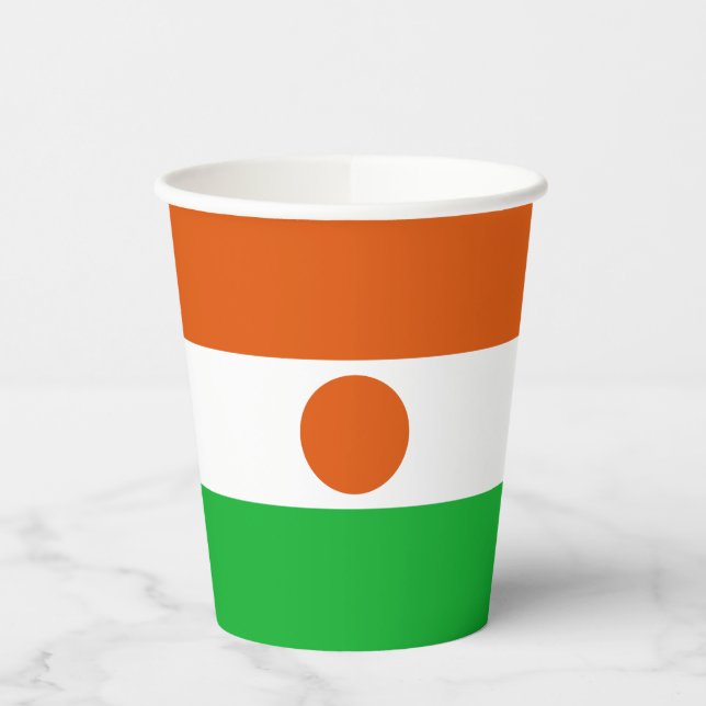 Niger Flag Paper Cups (Left)