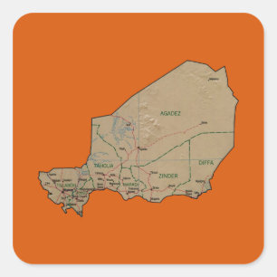 Niger Map Sticker