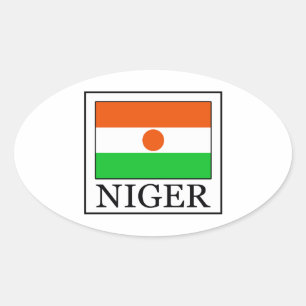 Niger Oval Sticker