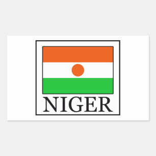 Niger Rectangular Sticker