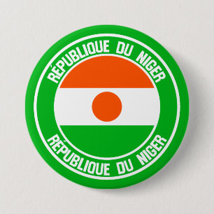 Niger Round Emblem 7.5 Cm Round Badge