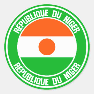 Niger  Round Emblem Classic Round Sticker