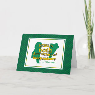 NIGERIA   60th Anniversary Independence   Nigerian Card