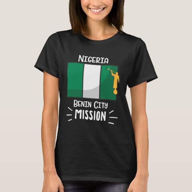 Nigeria Benin City Mormon LDS Mission Missionary T-Shirt (Front)