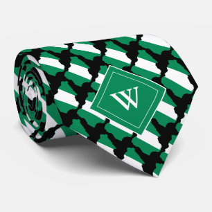 NIGERIA Christian Scripture Monogram BLACK Tie