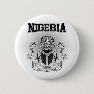 Nigeria Coat of Arms 6 Cm Round Badge