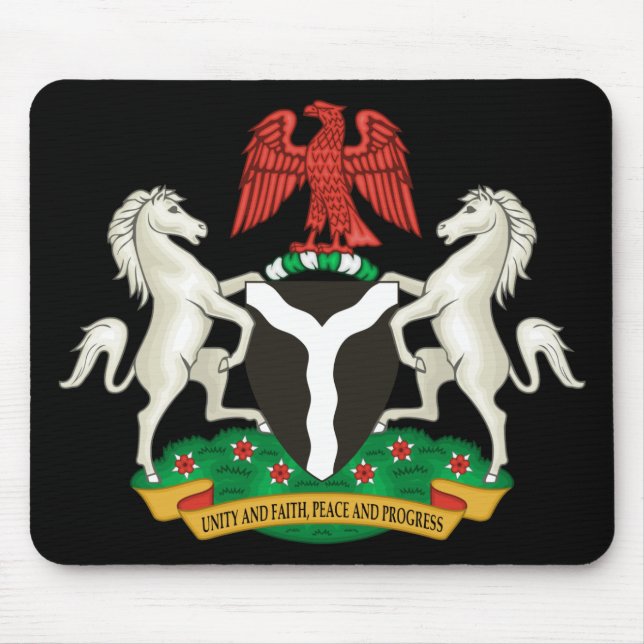 Nigeria Coat of Arms Mouse Pad (Front)