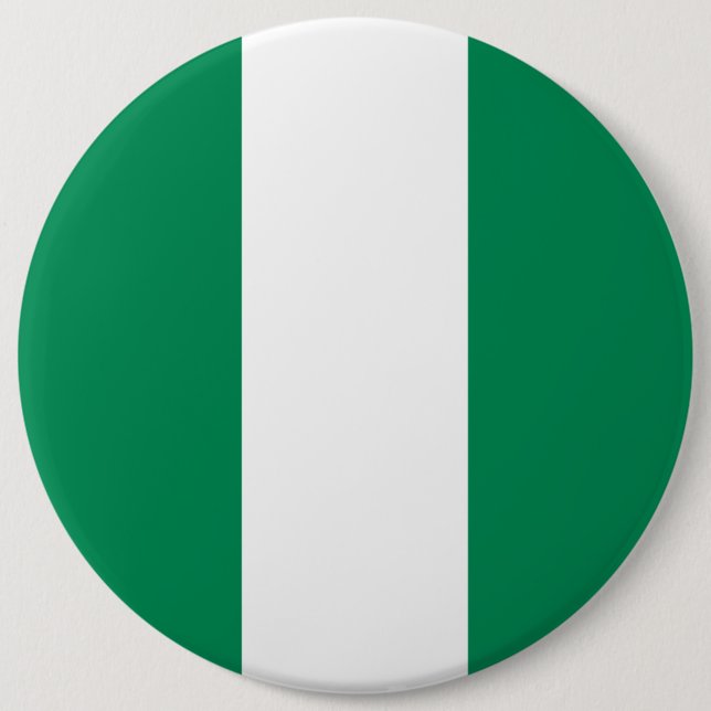 Nigeria Flag 6 Cm Round Badge (Front)