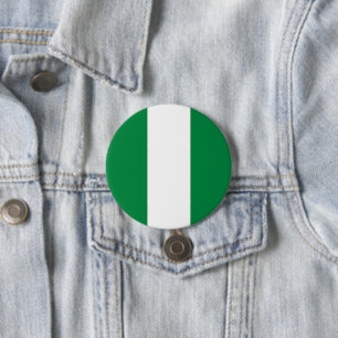 Nigeria flag 7.5 cm round badge