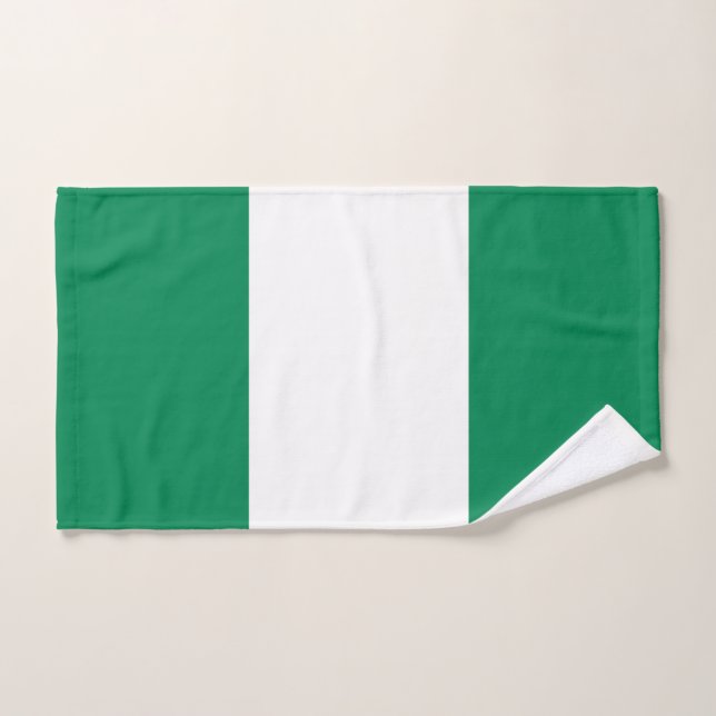 Nigeria Flag Bath Towel Set (Hand Towel)
