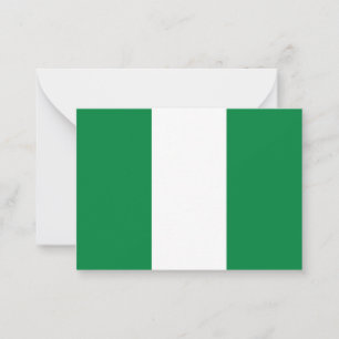 Nigeria flag card