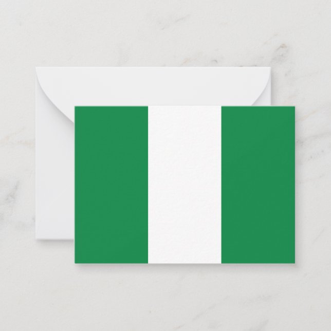 Nigeria flag card (Front)