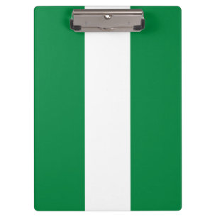Nigeria flag clipboard