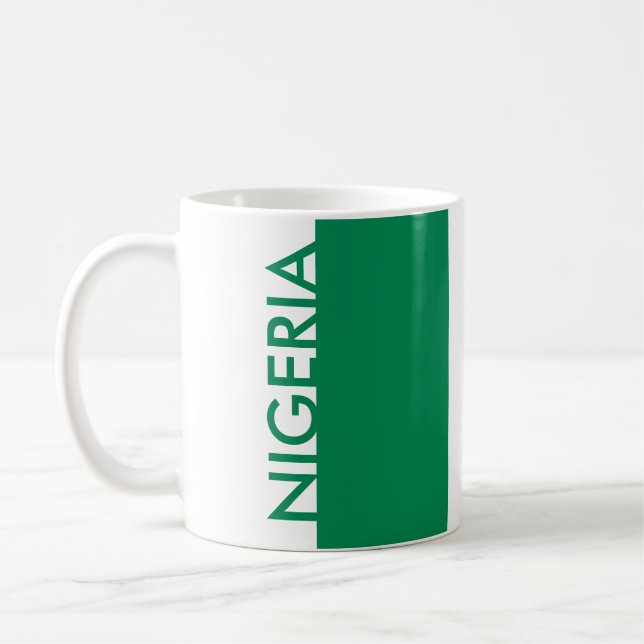 NIGERIA FLAG COFFEE MUG (Left)
